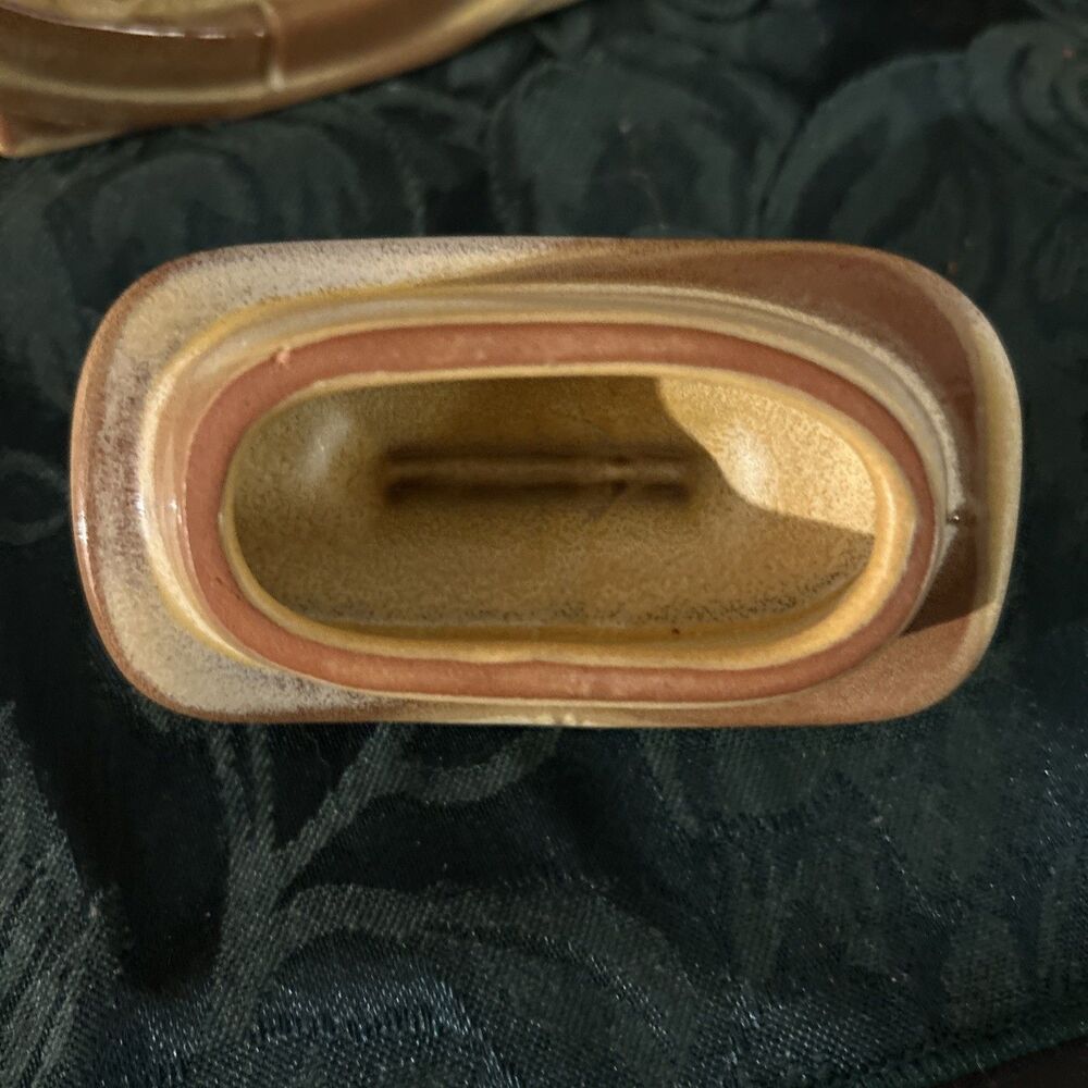 Vintage MCM Frankoma Pottery Wagon Wheel Teapot 94T Desert Gold Red Clay USA - Picture 4 of 9